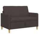 Sofa med opbevaring Mørk Brun 122 x 78 x 87 cm Polyester