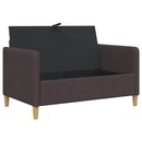 Sofa med opbevaring Mørk Brun 122 x 78 x 87 cm Polyester