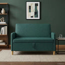 Sofa med opbevaring Mørkegrøn 122 x 78 x 87 cm Polyester
