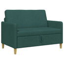 Sofa med opbevaring Mørkegrøn 122 x 78 x 87 cm Polyester