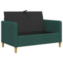 Sofa med opbevaring Mørkegrøn 122 x 78 x 87 cm Polyester