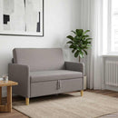 Sofa med opbevaring Gråbrun 122 x 78 x 87 cm Polyester