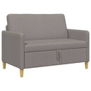 Sofa med opbevaring Gråbrun 122 x 78 x 87 cm Polyester
