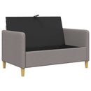Sofa med opbevaring Gråbrun 122 x 78 x 87 cm Polyester