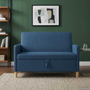 Sofa med opbevaring Blå 122 x 78 x 87 cm Polyester