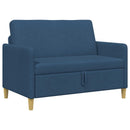 Sofa med opbevaring Blå 122 x 78 x 87 cm Polyester