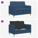Sofa med opbevaring Blå 122 x 78 x 87 cm Polyester