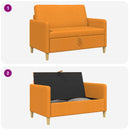 Sofa med opbevaring Mørk Gul 122 x 78 x 87 cm Polyester
