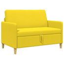 Sofa med opbevaring Lys Gul 122 x 78 x 87 cm Polyester