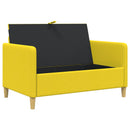 Sofa med opbevaring Lys Gul 122 x 78 x 87 cm Polyester