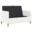 Sofa med opbevaring Hvid 122 x 78 x 87 cm Polyester