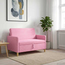 Sofa med opbevaring Lyserød 122 x 78 x 87 cm Polyester