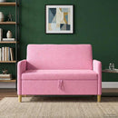 Sofa med opbevaring Lyserød 122 x 78 x 87 cm Polyester