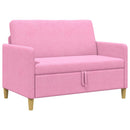 Sofa med opbevaring Lyserød 122 x 78 x 87 cm Polyester