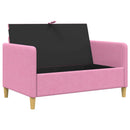 Sofa med opbevaring Lyserød 122 x 78 x 87 cm Polyester