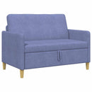 Sofa med opbevaring Jeans blå 122 x 78 x 87 cm Polyester