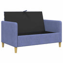 Sofa med opbevaring Jeans blå 122 x 78 x 87 cm Polyester