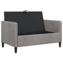 Sofa med opbevaring Lysegrå 122 x 78 x 87 cm Polyester