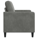 Sofa med opbevaring Mørkegrå 122 x 78 x 87 cm Polyester