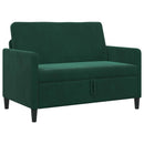 Sofa med opbevaring Mørkegrøn 122 x 78 x 87 cm Polyester