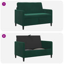 Sofa med opbevaring Mørkegrøn 122 x 78 x 87 cm Polyester
