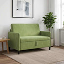 Sofa med opbevaring Lys grøn 122 x 78 x 87 cm Polyester