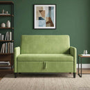 Sofa med opbevaring Lys grøn 122 x 78 x 87 cm Polyester