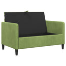 Sofa med opbevaring Lys grøn 122 x 78 x 87 cm Polyester