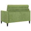 Sofa med opbevaring Lys grøn 122 x 78 x 87 cm Polyester