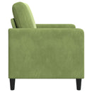 Sofa med opbevaring Lys grøn 122 x 78 x 87 cm Polyester