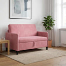 Sofa med opbevaring Lyserød 122 x 78 x 87 cm Polyester
