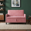 Sofa med opbevaring Lyserød 122 x 78 x 87 cm Polyester