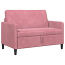 Sofa med opbevaring Lyserød 122 x 78 x 87 cm Polyester
