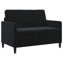 Sofa med opbevaring Sort 122 x 78 x 87 cm Polyester