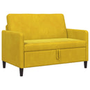Sofa med opbevaring Gul 122 x 78 x 87 cm Polyester
