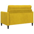 Sofa med opbevaring Gul 122 x 78 x 87 cm Polyester
