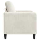 Sofa med opbevaring Cremefarvet 122 x 78 x 87 cm Polyester