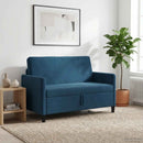 Sofa med opbevaring Blå 122 x 78 x 87 cm Polyester