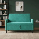 Sofa med opbevaring Turkis 122 x 78 x 87 cm Polyester