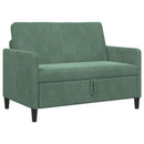 Sofa med opbevaring Havgrøn 122 x 78 x 87 cm Polyester