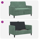 Sofa med opbevaring Havgrøn 122 x 78 x 87 cm Polyester