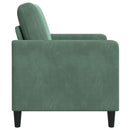 Sofa med opbevaring Havgrøn 122 x 78 x 87 cm Polyester