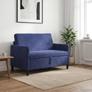 Sofa med opbevaring Politi blå 122 x 78 x 87 cm Polyester