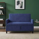 Sofa med opbevaring Politi blå 122 x 78 x 87 cm Polyester