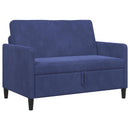 Sofa med opbevaring Politi blå 122 x 78 x 87 cm Polyester