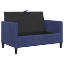 Sofa med opbevaring Politi blå 122 x 78 x 87 cm Polyester
