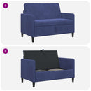 Sofa med opbevaring Politi blå 122 x 78 x 87 cm Polyester