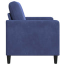 Sofa med opbevaring Politi blå 122 x 78 x 87 cm Polyester
