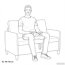 Sofa med opbevaring Lilla 122 x 78 x 87 cm Polyester