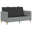 Sofa med opbevaring Lysegrå 152 x 78 x 87 cm Polyester